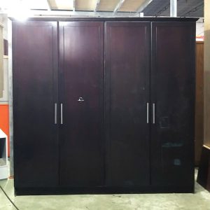 Tủ Quần Áo Cũ 4 Cánh 2m2 Màu Nâu Trầm