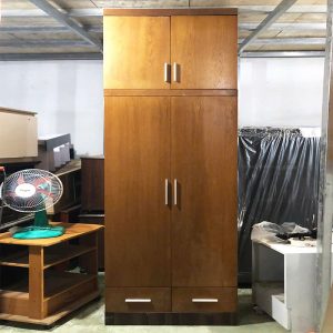 Tủ Quần Áo Cũ 4 Cánh Cũ 1m06 Kèm 2 Hộc Kéo