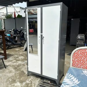 Tủ Sắt Cũ 2 Cánh 88cm Có Gương