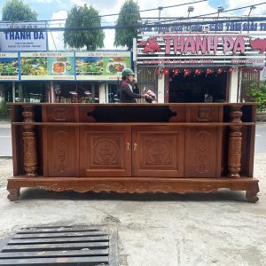 Tủ Tivi Gỗ Tự Nhiên 2 Cánh 1m8 Mới 99%