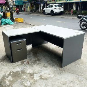 Bàn Giám Đốc Cũ Góc L 1m5 Gỗ Công Nghiệp