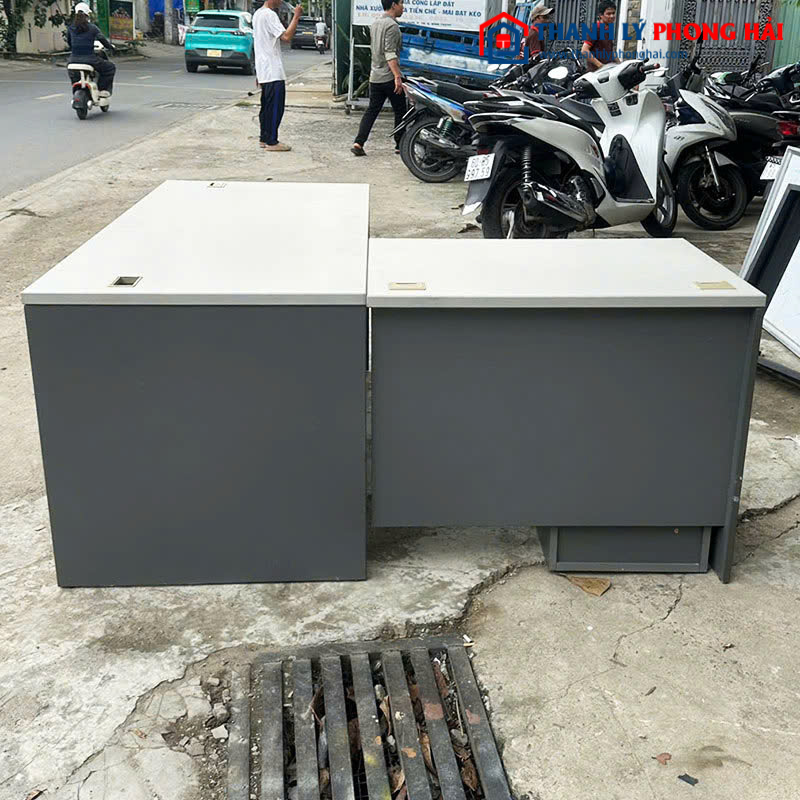Bàn Giám Đốc Cũ Góc L 1m5 Gỗ Công Nghiệp
