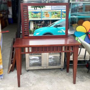 Bàn Trang Điểm Có Gương Lớn 1m05 Gỗ Cũ