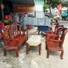 Bộ Salon Gỗ Tay 8 Cũ 1m7 Sang Trọng