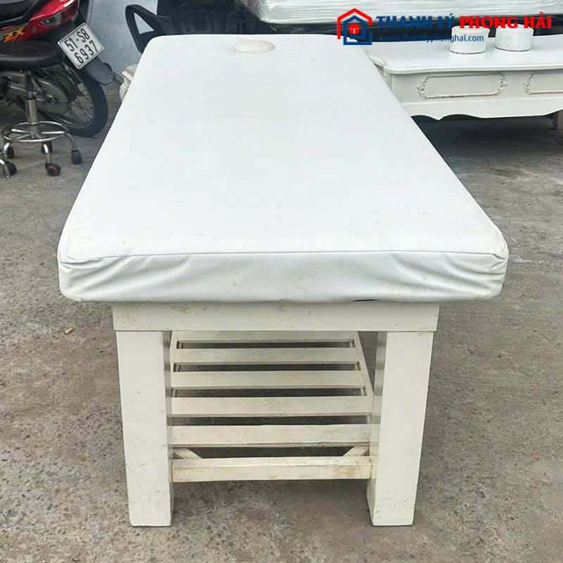Ghế Massage Spa Khung Gỗ Lót Nệm Cũ (Nhiều Màu)