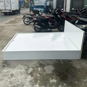 Giường Ngủ Gỗ Công Nghiệp Cũ 1m2 Màu Trắng