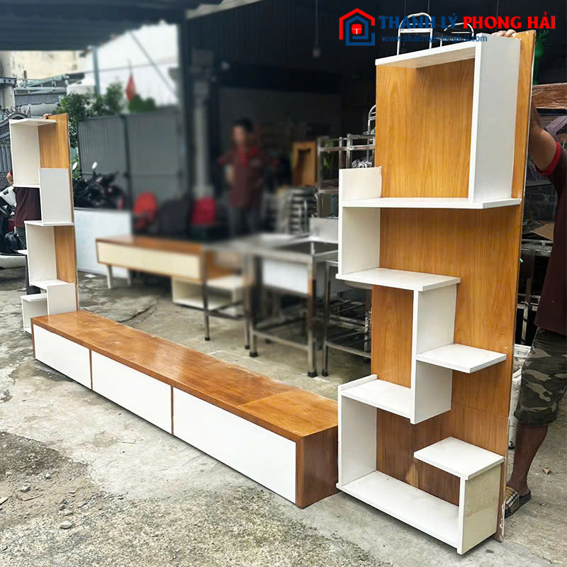 Kệ Tivi 2m8 Cũ Nhiều Ngăn