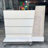 Quầy Lễ Tân Gỗ Cũ 1m27 Có Kệ Kính
