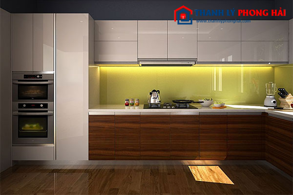 Tủ bếp gỗ công nghiệp gia đình