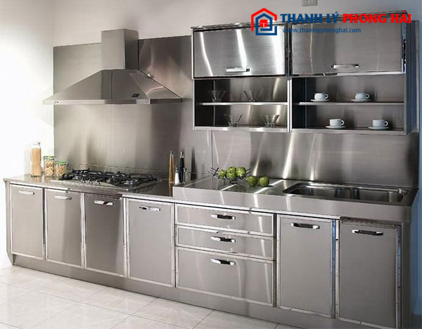 Tủ bếp inox cũ