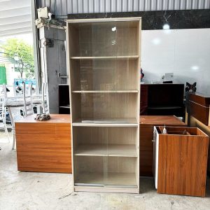 Tủ Hồ Sơ 80cm Cũ Cửa Kính Lùa