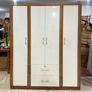 Tủ Quần Áo 1m6 Cũ 4 Cánh Màu Nâu Trầm