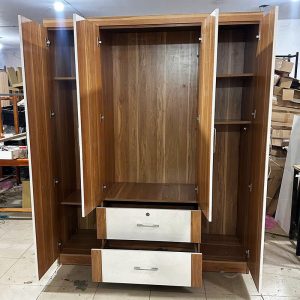 Tủ Quần Áo 1m6 Cũ 4 Cánh Màu Nâu Trầm
