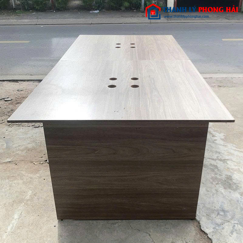 Bàn Họp Cũ Gỗ Công Nghiệp 2m4