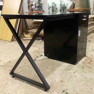 Bàn Làm Việc 1m2 Chân Chữ X Kết Hợp Tủ Hồ Sơ Mới 99%