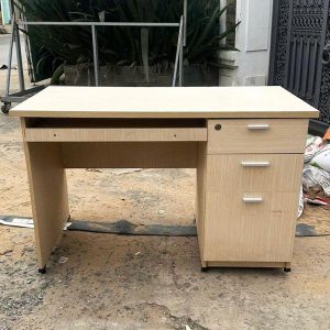 Bàn Làm Việc Gỗ 1m2 Kèm Tủ Hồ Sơ Cũ