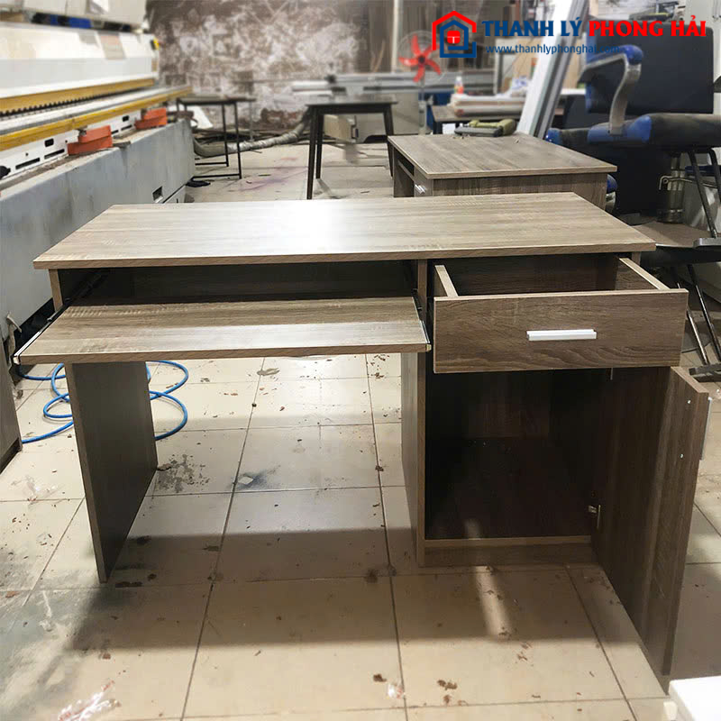 Bàn Làm Việc Màu Vân Gỗ Tự Nhiên 1m2 Mới 99% (Nhiều Màu)