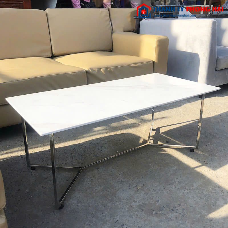 Bàn Sofa Mặt Đá Chân Inox 1m Cũ Giá Rẻ
