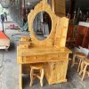 Bàn Trang Điểm 1m Gỗ Thông Kèm Đôn Mới 99%