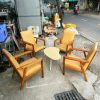 Bộ Bàn Ghế Cafe Gỗ Tự Nhiên Cũ
