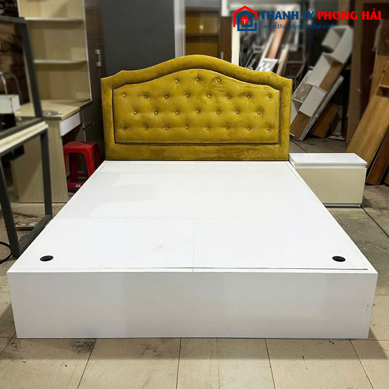 Combo Giường Gỗ 1m6 Kèm Tủ Đầu Giường