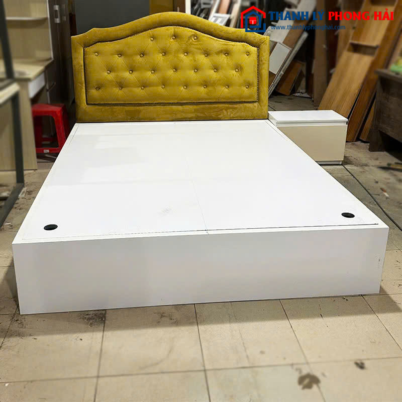 Combo Giường Gỗ 1m6 Kèm Tủ Đầu Giường