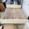 Giường Gỗ Cũ Màu Sồi 1m6