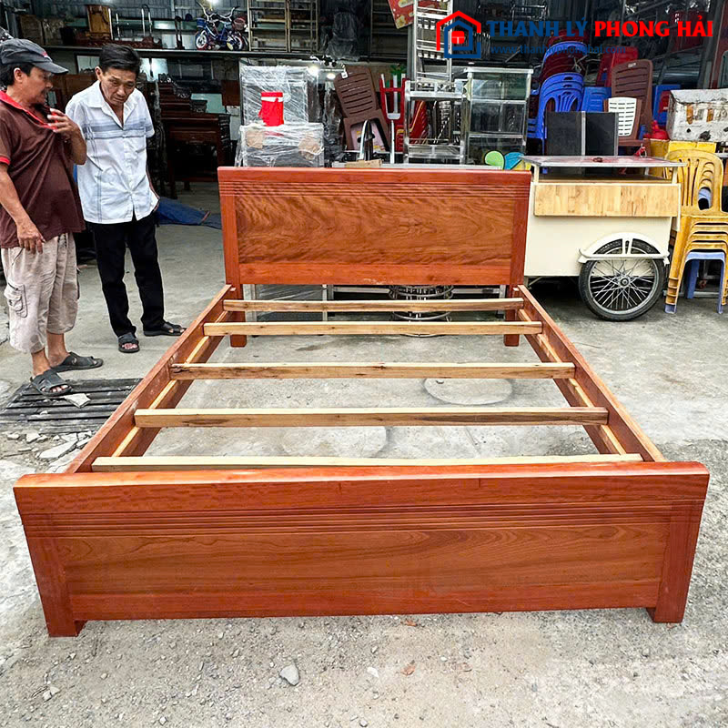 Giường Gỗ Xoan Cũ 1m6 Chắc Chắn, Bền Đẹp