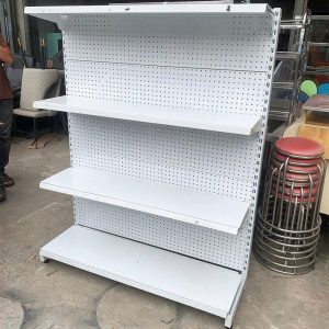 Kệ Sắt 4 Tầng Cũ 1m2 Màu Trắng