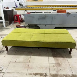 Sofa Bed Cũ Bọc Vải Xanh 1m6