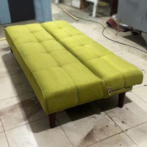 Sofa Bed Cũ Bọc Vải Xanh 1m6