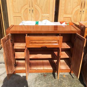 Thanh Lý Tủ Giày Gỗ Sồi 1M17 Tồn Kho Mới 99%