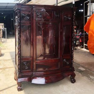 Tủ Thờ Gỗ Xưa Cũ 1m16 Cổ Điển