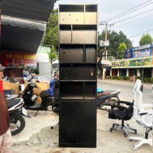 Tủ Trưng Bày Cũ 70cm Gỗ Sơn Đen