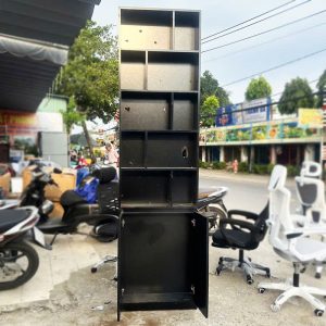 Tủ Trưng Bày Cũ 70cm Gỗ Sơn Đen