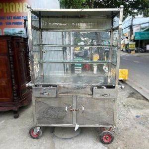 Xe Bán Hàng Inox Cũ 1m16