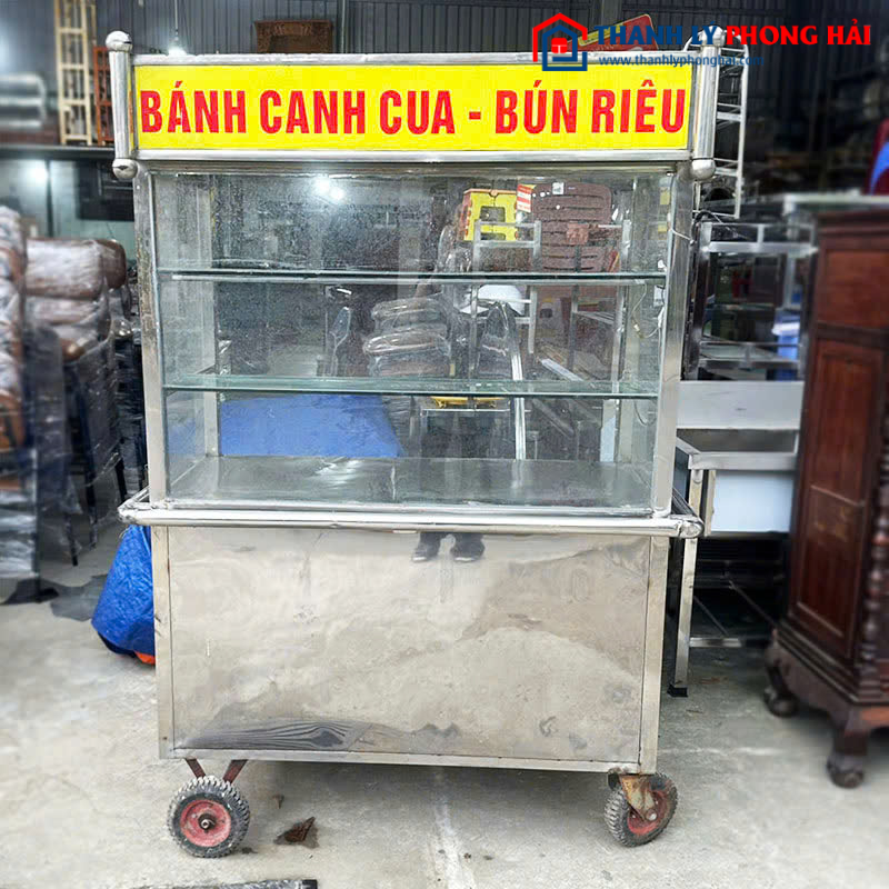 Xe Bán Hàng Inox Cũ 1m16