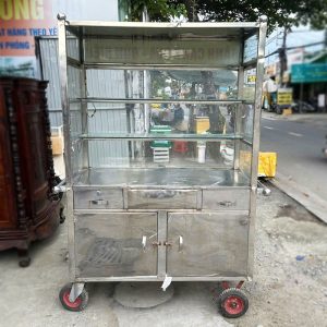 Xe Bán Hàng Inox Cũ 1m16