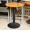 Bàn Cafe Mặt Gỗ Cũ 57cm Chân Sắt (Nhiều Kiểu)