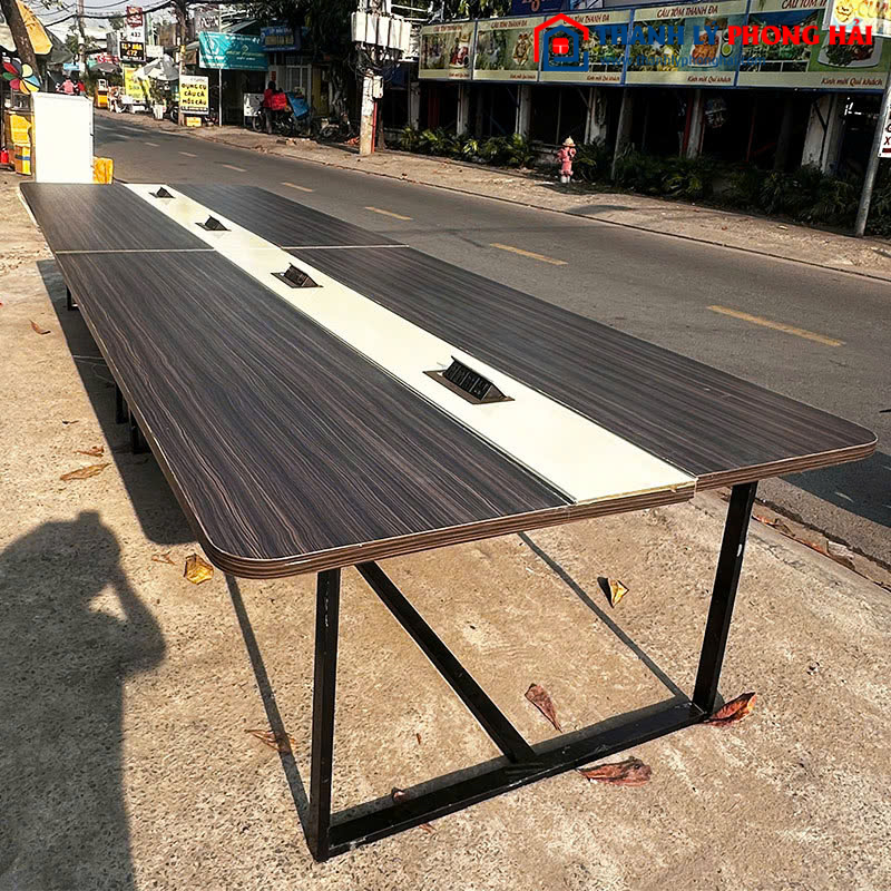 Bàn Làm Việc Ghép Lớn Chân Sắt 4m8 Cũ