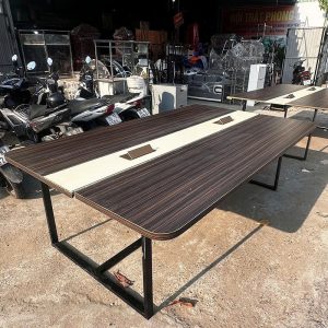 Bàn Làm Việc Ghép Lớn Chân Sắt 4m8 Cũ