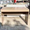 Bàn Làm Việc Gỗ Công Nghiệp Cũ 1m2 Có Bửng Che