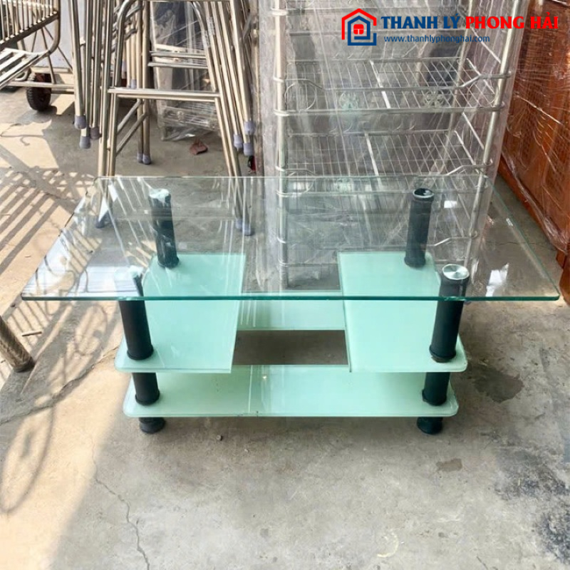 Bàn Sofa Mặt Kính 1m Nhiều Tầng Cũ