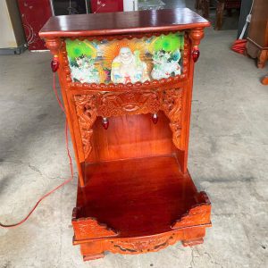 Bàn Thờ Ông Địa Cũ Gỗ Tự Nhiên 42cm