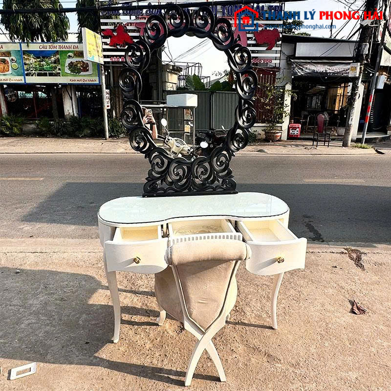 Bàn Trang Điểm 1m17 Cũ Phong Cách Cổ Điển Châu Âu
