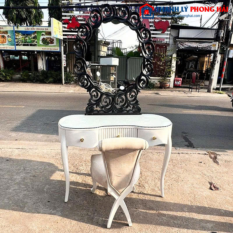 Bàn Trang Điểm 1m17 Cũ Phong Cách Cổ Điển Châu Âu