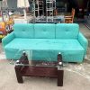 Bộ Sofa Bọc Vải Cũ 2m1 Kèm Bàn Kính