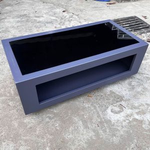 Bộ Sofa Góc L 2m6 Bọc Vải Nâu Đỏ Kèm Đôn