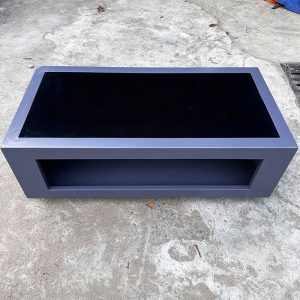 Bộ Sofa Góc L 2m6 Bọc Vải Nâu Đỏ Kèm Đôn
