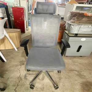 Ghế Xoay Tay Chữ T Cũ Màu Xám